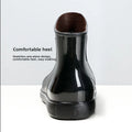 Extra Large Size Men's Rain Boots Anti-Slip Kitchen Work Rubber Shoes Waterproof Summer Boots Slip-On Flat Bottom Shoes