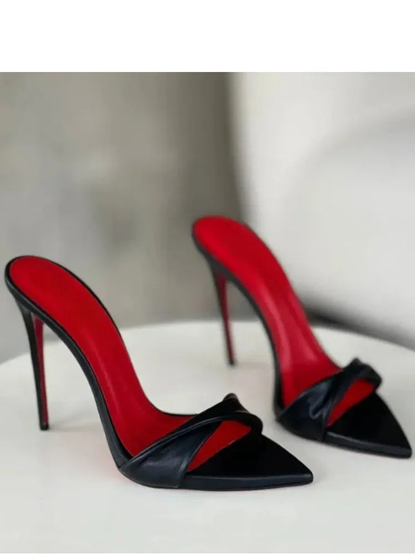 2026Summer New Pointed Thin High-heeled Women's Sandals, Sexy and Comfortable Party Fashionable High-heeled Slippers