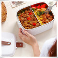 1.8L Car Microwave Oven 12V/24V Multi-Functional Rice Cooker Large Capacity Water-Free Heating Lunch Box