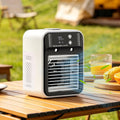 Portable Mini Air Conditioner for Dormitory Fast Cooling Ultrasonic Nano Mist LCD Display Rechargeable Portable Outdoor Cooler