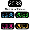 Digital Alarm Clock USB Powered Temperature Date Week Dual Alarm Night Mode Snooze Clock 5 Levels of Brightness 12/24H LED Clock