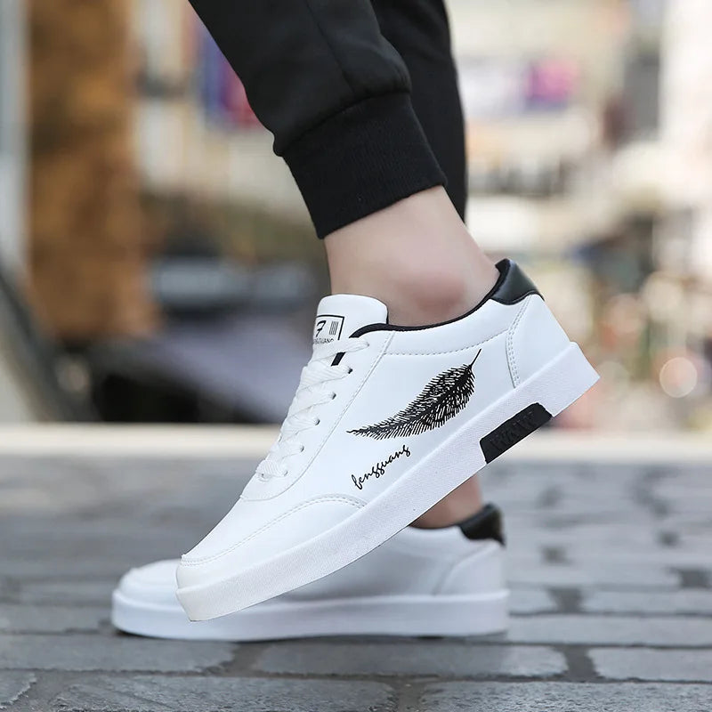 High Quality Classic Men's Leather Casual Sneakers Comfortable Man Shoes Outdoor Male Walking Shoes Zapatos De Hombre Size 39-45
