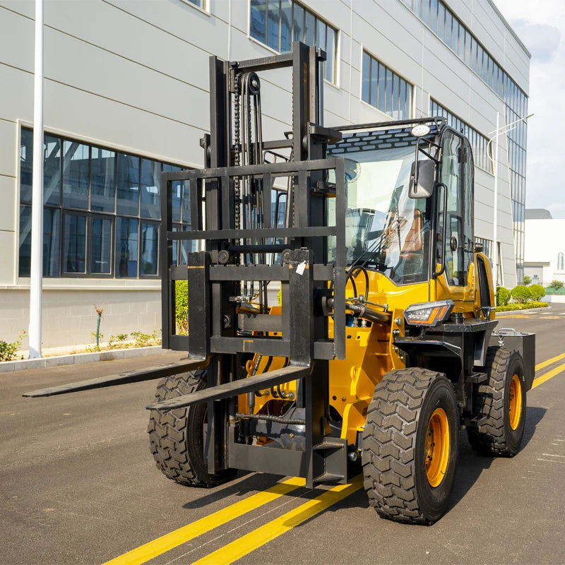4x4 Off Road Forklifts 3 Ton Diesel Rough Terrain Forklift 4WD 3 Ton Four Wheel Drive Forklift Truck for Construction Farm