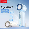 Lenovo Portable High Speed Cooling Handheld Fan 3000mAh Rechargeable 199 Wind Speeds Adjustable Foldable Air Cooling Turbo Fan