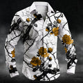 Fashion plum blossom pattern 3d Print Men Long Sleeve | SAMAG