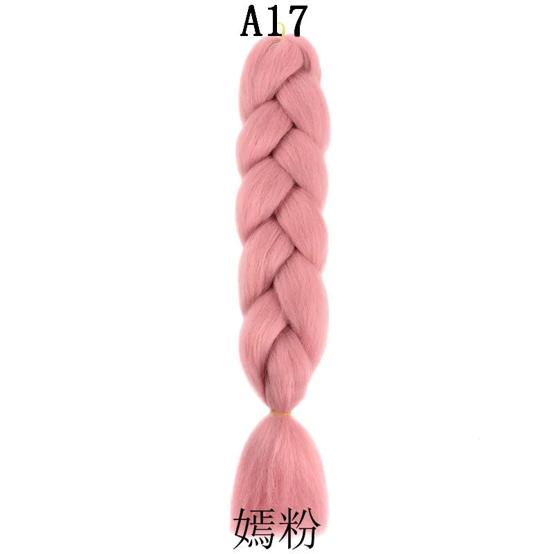 100g 24inch Jumbo Braiding Hair Synthetic Braiding Hair Braid in Hair Extensions Braids Hair for Twist for Daily Cosplay