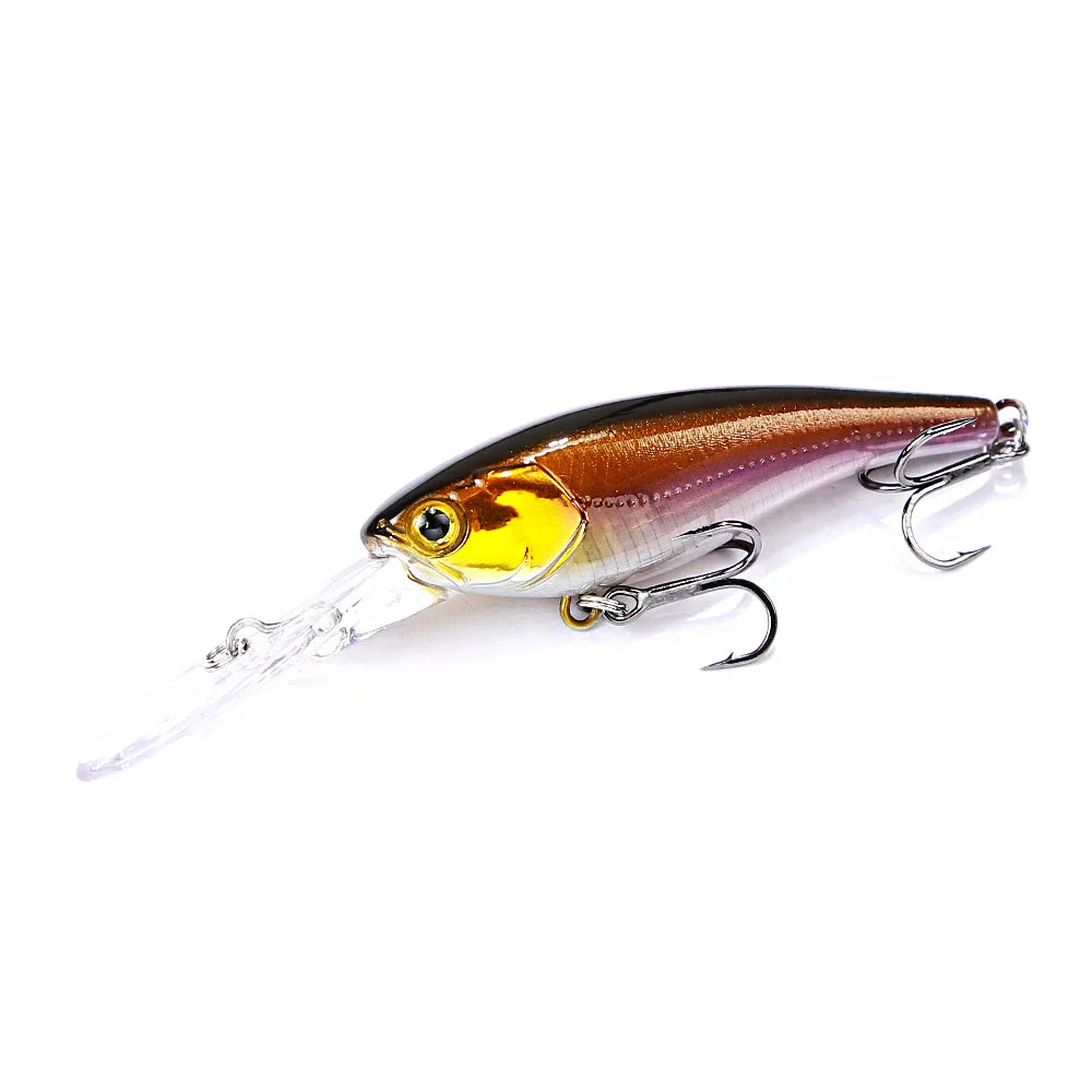 B&U 58mm Hard Lure Shad Suspending Minnow Artificial Fishing Lure Jerkbait Wobblers Bass Pike Swimbait Fishing Lures