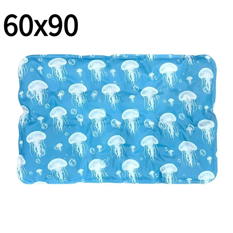 Pet Cooling Mat for Dogs and Cats, Self-Cooling Ice Silk Pad, Breathable Summer Kennel Bed for Pets, Comfortable Cooling Bed