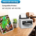 Remanufactured M02 Ink Cartridge M02120 Black Replacement for Epson Workforce Pro WF-M5799 WF-M5299(2 Pack)