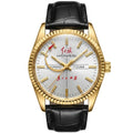 Shanghai Brand Vintage Mechanical Watch 17 Jewels Manual Winding Black Leather Strap Men's Dress - Visuel 7 | SAMAG