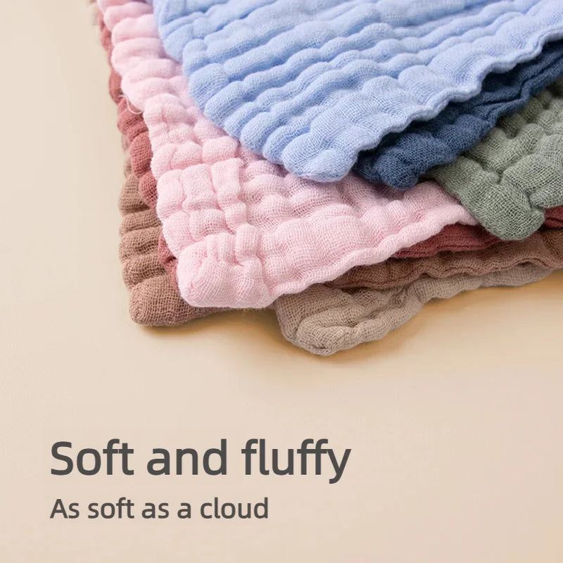 Six-layer gauze square towel 30 * 30 newborn baby towel face towel saliva towel Baby Face Towel Wipe Burp Cloths Absorbent Musli