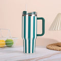 40oz Thermal Bottle With Straw Handle and Lids Drinkware Hot Cold Stainless Steel Thermos Portable Car Coffee Cups Thermal Mug
