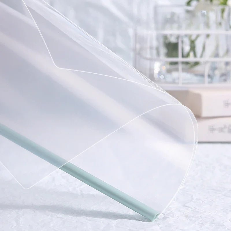 10pcs Transparent File Document Thicken Draw Rod A4 Folder Test Paper Storage Bag Clip Office Folder Organizer Office Supplies