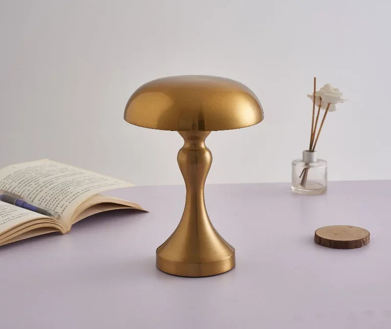LED Table Lamps Touch Dimming USB Rechargeable for Bar Hotel Restaurant Bedside Decor Bedroom Nightlights Mushroom Lampara Gift