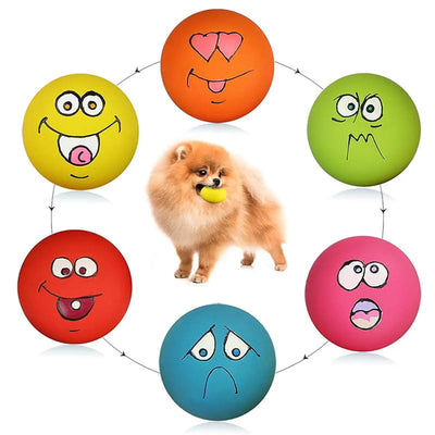 Rubber Dog Puppy Pet Play Squeaky Ball Chewing Toys | SAMAG