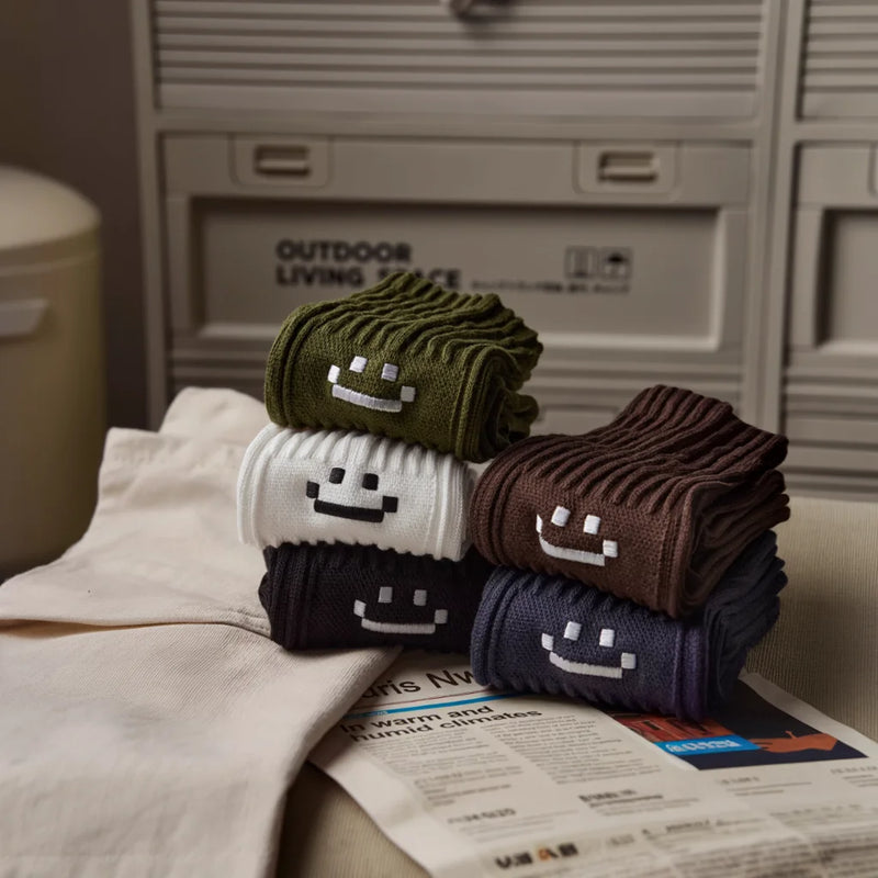 4 Pairs Men's Cotton Work Socks Long Running Breathable | SAMAG