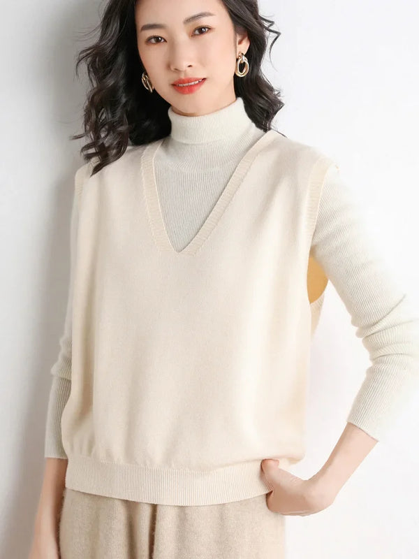 Sweater Vest Spring Autumn Warm Fashin Korean Soft Loose - View 14 | SAMAG