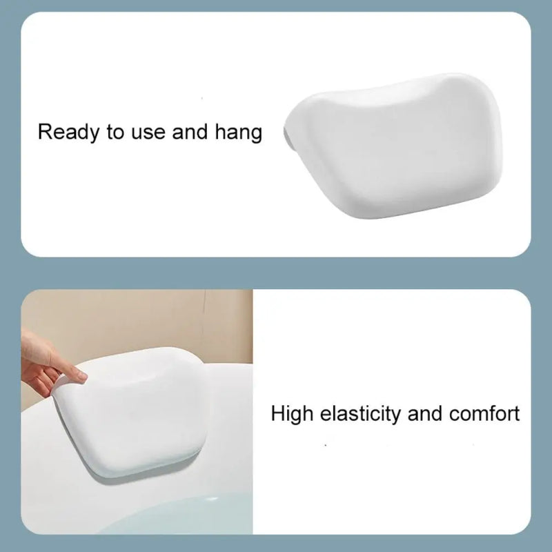Bathtub Pillow Extra SPA Travel Soft Ergonomic Headrest Bathtub Cushion for Head Hot Jacuzzi Shoulder Neck Bathroom Essentials
