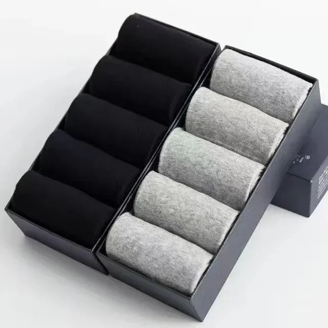 /Lot Men's Pure Cotton Socks Plus Size Solid Color Casual | SAMAG