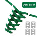 Elastic Shoelaces Without Ties Flat Shoe Laces for Sneakers Metal Buckle Lock Lazy Shoelace Mesh Precision Weaving Shoestrings
