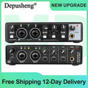 Professional Sound Card Depusheng MD32 Audio Interface TYPE-C with Monitoring Electric Guitar Live Recording For Studio Singing