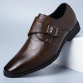 Men's business leather shoes, formal wear, pointed-toe British trend, comfortable and breathable dress shoes