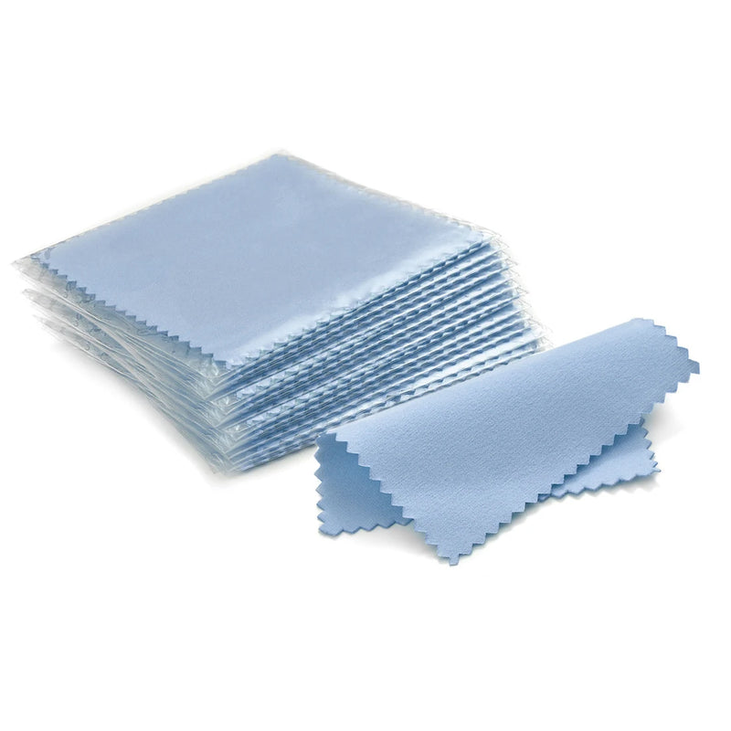10x6.3cm/8x8cm/8x6cm 50pcs Silver Clean Polishing Cloth Soft Wipe Wiping For Necklaces Rings Jewelry Tool - Visuel 7 | SAMAG