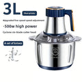2L 3L 5L Electric Mincer Grinder 304 Stainless Steel Multifunctional Vegetable Slicer Chopper Meat Processor 220V EU Plug