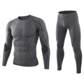 Men Sport Thermal Underwear Suits Outdoor Cycling Compression Sportswear Quick Dry Breathable Clothes Fitness Running Tracksuits