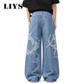 LIYS Men's Casual Spiral Graffiti Print Hip Hop Oversized | SAMAG