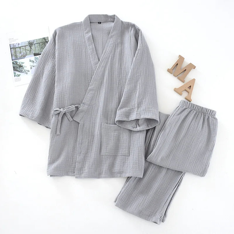 Men and Women 100% Cotton Pajamas Plus Size Loose | SAMAG