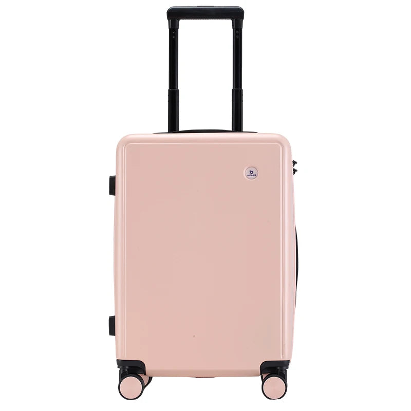 1-Piece Set of 16/20/ 24inch Lightweight Trolley Suitcase in Macaron Colors with Large Capacity, Universal Wheels, and Phone Holder, Suitable for Short Trips, Vacations, and Family Travel