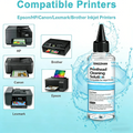 400mL Printhead Cleaning Kit for Epson HP Canon Brother, Universal Inkjet Printer Cleaner Solution, Liquid To Unclog Print Head