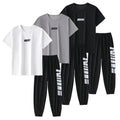 2 - pcs Summer Youth Fashion Letter Set 13 - 16 Year Old Boys | SAMAG