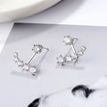 New 925 Sterling Silver Moissanite Earrings Noble for Women Exquisite Girlfriend Wedding Engagement - Visuel 5 | SAMAG