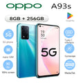 2026 new OPPO A93s 5G smartphone globally unlocked dual Nano-SIM, 6.5-inch 90 Hz display 8/256 GB storage 48 MP triple camera