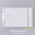 2-Ring Binder A4 Landscape Paper Organizer Document Binder A5 B5 Transparent Binder Sleeves 2-hole File Folder For Documents