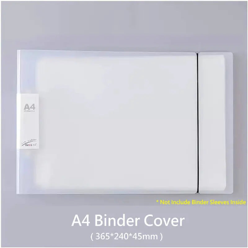 2-Ring Binder A4 Landscape Paper Organizer Document Binder A5 B5 Transparent Binder Sleeves 2-hole File Folder For Documents