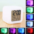 Alarm Clock with 7 Color Changing Night Light, Digital Kid Alarm Clocks with Snooze, Wake Up Digital Clock , Temperature