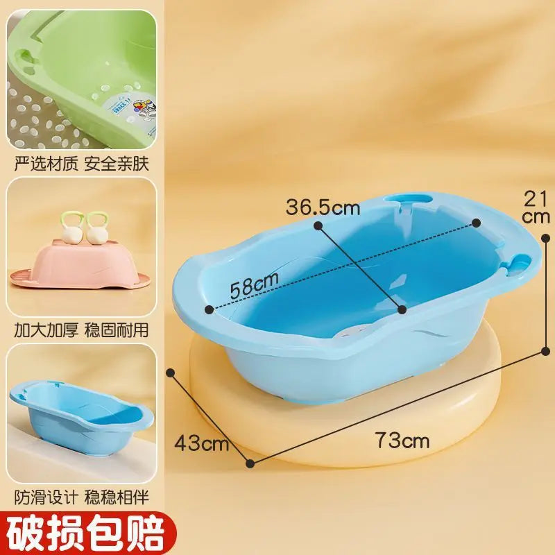 Extra-thick baby bath basin, baby bathtub,children's large size,infant and toddler sitting and lying bath bucket,children's bath