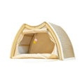 Warmth Enclosed Wooden  Scratching Board Large Villa Style  House for All Seasons Indoor Pet Shelter  Tent Dog Bed