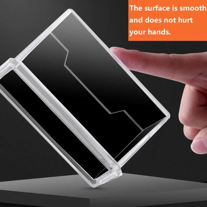 Acrylic Sign Holder Business Card Storage Price Tag Display Business Card Holder Support Carte Desktop Business Card Holder BQ04