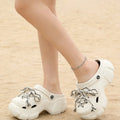 All-weather anti-slip thick-soled eva upper home and beach slippers with holes