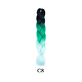 Tereshar 1Pcs 24inch 100g Synthetic Braiding Hair Extensions Jumbo Braiding Hair Twist Crochet Braids Hair for Women