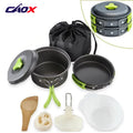 CAOX Amping Cookware Set Backpacker's Cooking Set: Portable, Durable Outdoor Cookware with Tableware and Handy Storage Bag