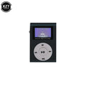 Portable Mini MP3 With LCD Screen Metal Clip Card MP3 Music Player Card Host