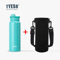 TYESO Thermos Bottle Car Insulated Flask Water Tumbler for Outdoor Sports Travel Vacuum Flasks Stainless Steel Thermal Cup