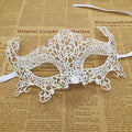 1pcs Hot Sale White Sexy Lace Half Face Masks Various Styles Halloween Masquerade Party Dance Mask Costume