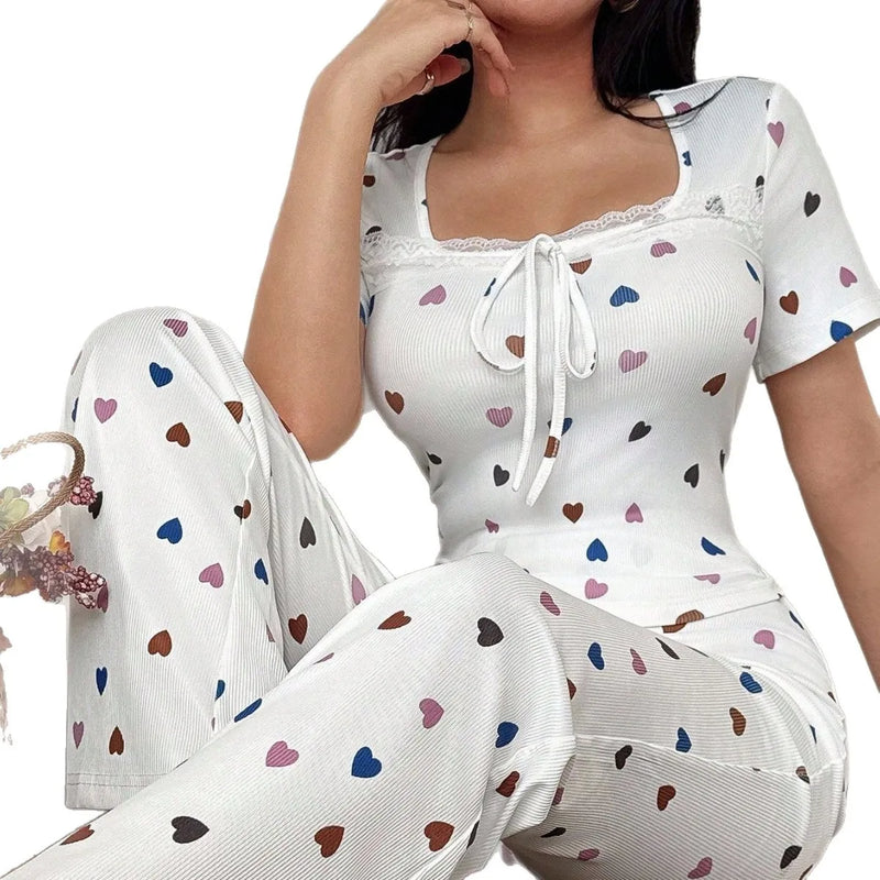 Women's Pajamas Set Home Suit Sexy Shopping Pjs Woman | SAMAG