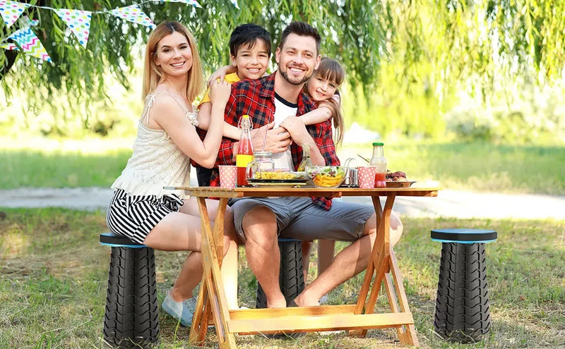 Telescopic Folding Camping Chair, Portable Foldable Camping Stool, Folding Beach Chair, Foldable Stool for Fishing Hiking Garden